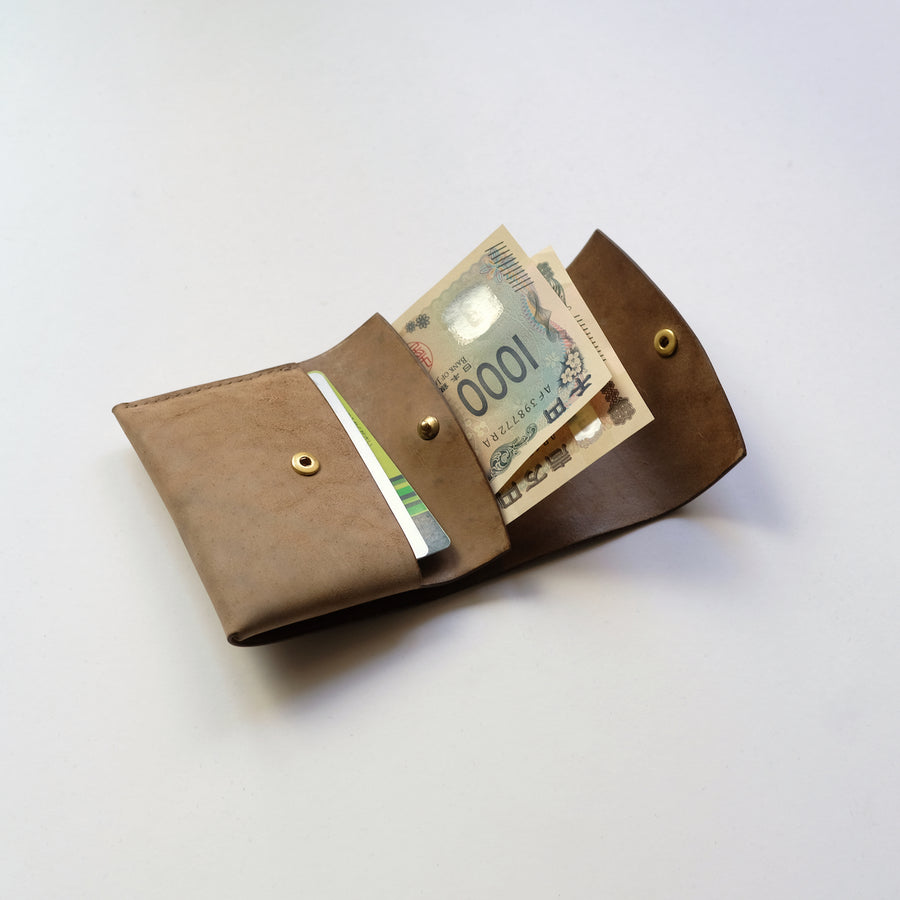 tri-fold wallet - horse butt reverse | 小さい財布 ミニ財布 ミニ