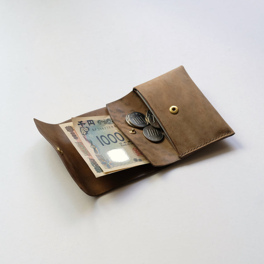 tri-fold wallet - horse butt reverse | 小さい財布 ミニ財布 ミニ